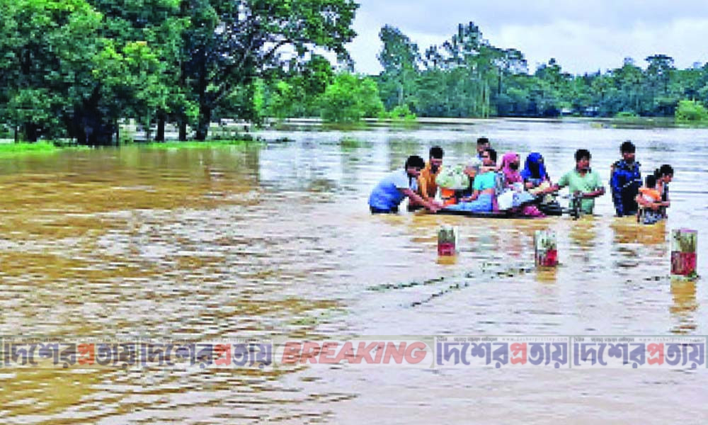 উত্তরের চার জেলা ও সিলেট অঞ্চলে বন্যার শঙ্কা