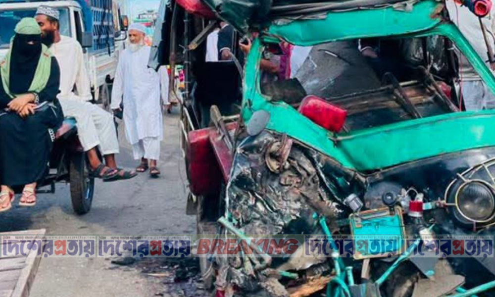 বরিশালে বাস-মাহিন্দ্রা সংঘর্ষে নিহত ১, আহত ৫