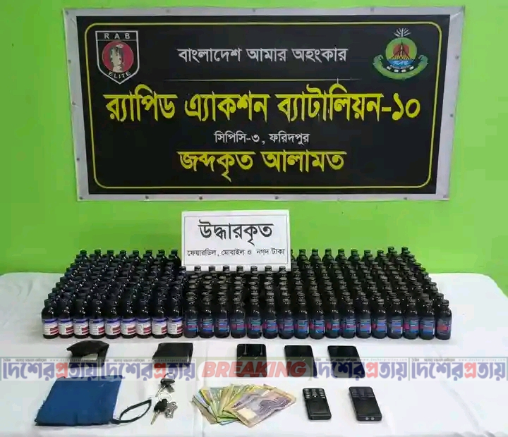 রাজবাড়ীর গোয়ালন্দে ৮.৫৮ লাখ টাকার মাদকসহ চার ব্যবসায়ী গ্রেপ্তার