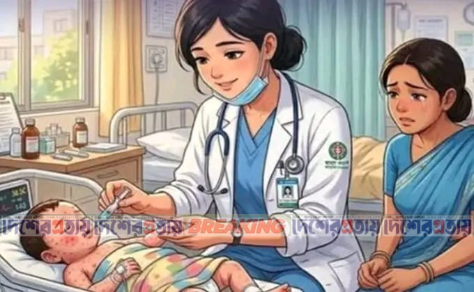 ফরিদপুরে ২৪ ঘণ্টায় হাম সন্দেহে ৩৫ জন, মোট রোগী ৪৫৩১