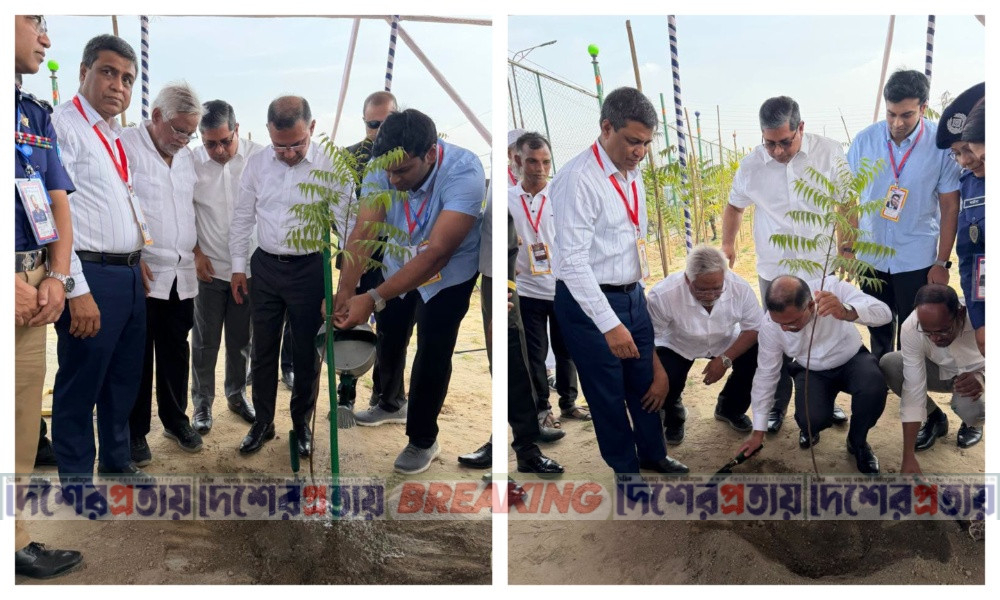 ঢাকা-আরিচা মহাসড়কের পাশে গাছের চারা রোপণ প্রধানমন্ত্রীর